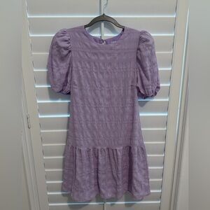 NWOT TCEC Lilac Puff Sleeve Dress